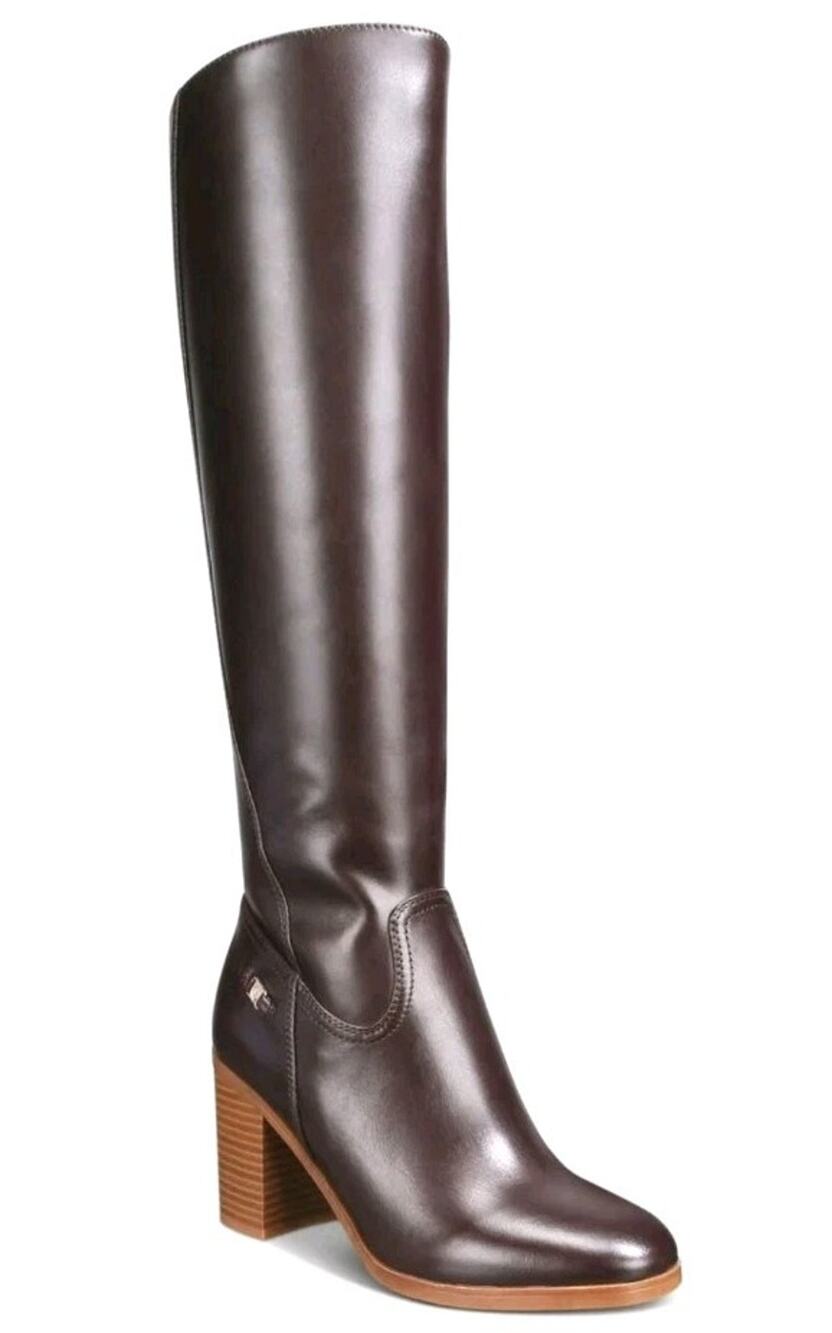 GIANI BERNINI ~Woman Size 9.5M~Brown Odettee Almond Toe Block Heel Riding Boot